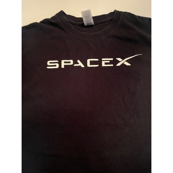 SpaceX Men's Black Tee T-Shirt Size XL